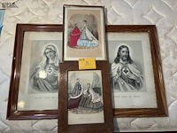 Lot 35 - kaders mode en religieus, 4 stuks - afbeelding 1 van  6