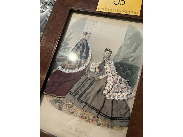 Lot 35 - kaders mode en religieus, 4 stuks - afbeelding 2 van  6