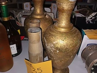 Lot 35 - koperen vazen. 4 stuks - afbeelding 1 van  3