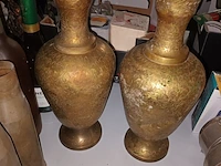 Lot 35 - koperen vazen. 4 stuks - afbeelding 3 van  3