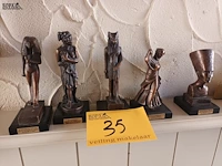 Lot 35 - reproducties in brons. 5 stuks - afbeelding 1 van  5