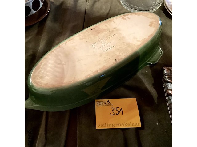 Lot 351 - ceramics braadslede ovaal - afbeelding 2 van  4
