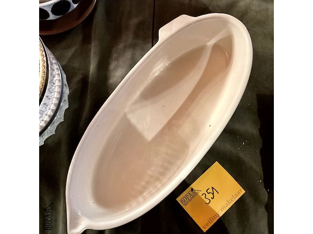 Lot 351 - ceramics braadslede ovaal - afbeelding 4 van  4