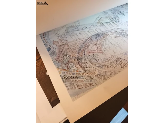 Lot 353 - schilderijen en tekeningen. 25 stuks - afbeelding 5 van  6