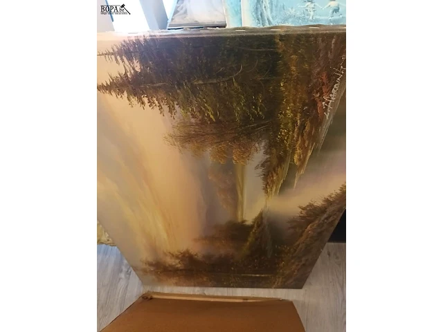 Lot 353 - schilderijen en tekeningen. 25 stuks - afbeelding 6 van  6