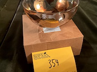 Lot 354 - kommetje kristal italiaans rozendecor ivv - afbeelding 1 van  4