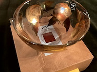 Lot 354 - kommetje kristal italiaans rozendecor ivv - afbeelding 3 van  4