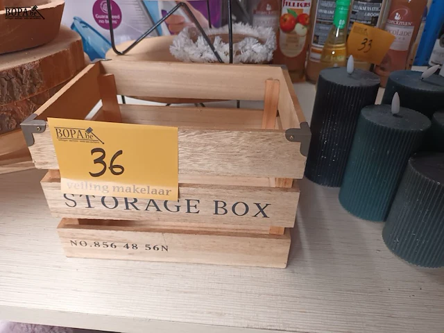 Lot 36 - houten decoratie. 10 stuks - afbeelding 2 van  4