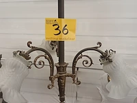 Lot 36 - koperen luster - afbeelding 1 van  4