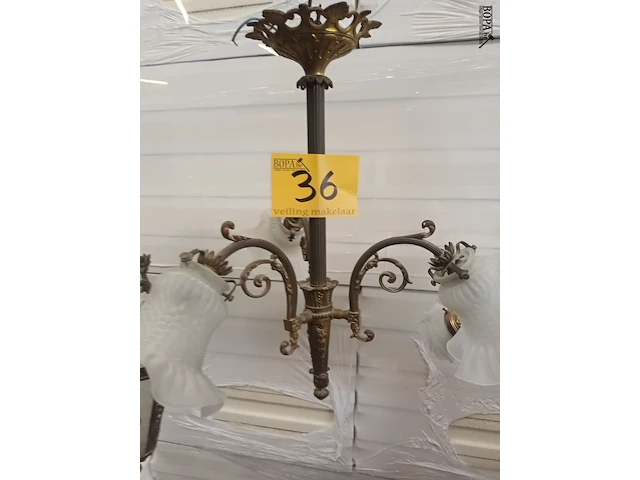 Lot 36 - koperen luster - afbeelding 4 van  4