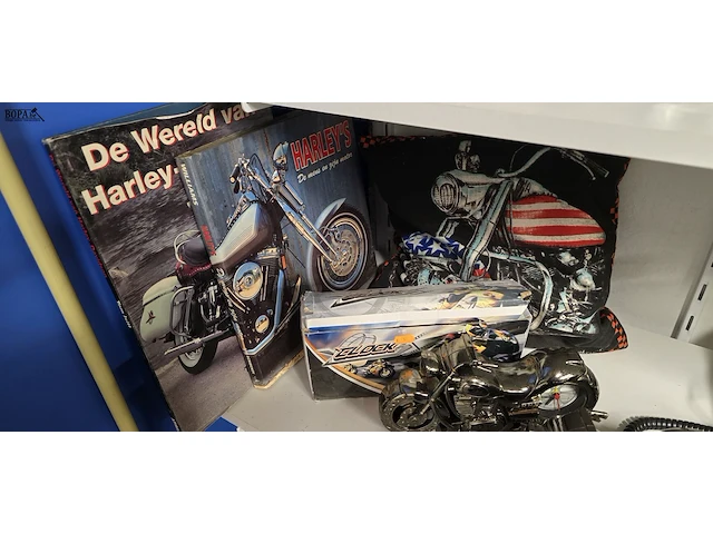 Lot 36 - moto lot , moto's 5stuks, 2 boeken, kussen en kapstok - afbeelding 2 van  5