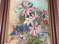 Lot 36 - schilderij. 2 stuks - afbeelding 2 van  3