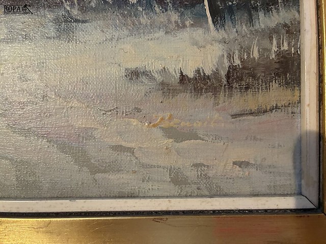 Lot 36 - schilderij benoit - afbeelding 2 van  2