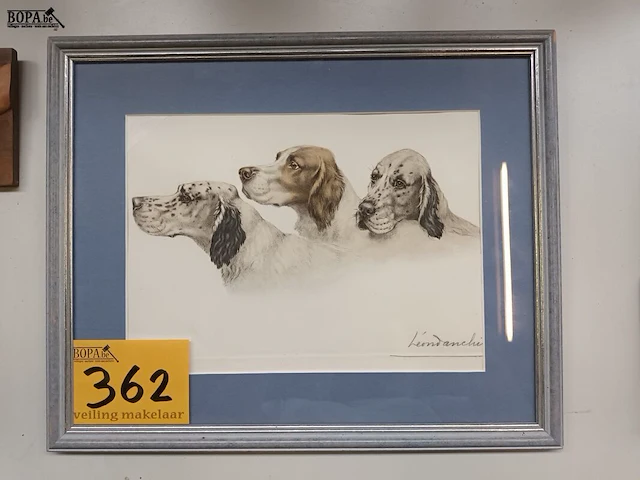 Lot 362 - kader honden - afbeelding 1 van  3