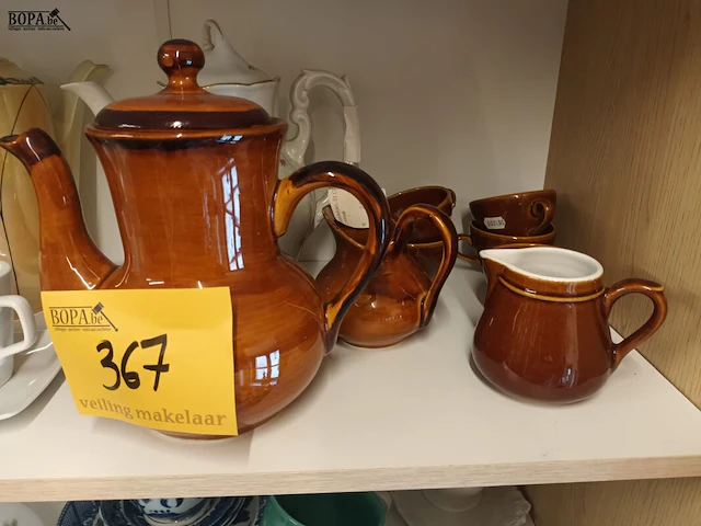 Lot 367 - koffie servies. 20 stuks - afbeelding 4 van  4
