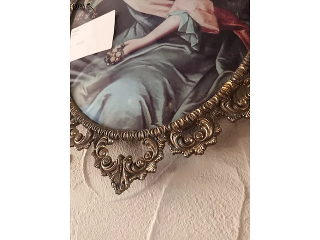 Lot 37 - prent in sierlijke lijst. 2 stuks - afbeelding 4 van  4