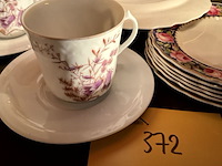 Lot 372 - flowers bordjes marlborough 7 stuks/3 koffiekopjes/ bordjes - afbeelding 3 van  6