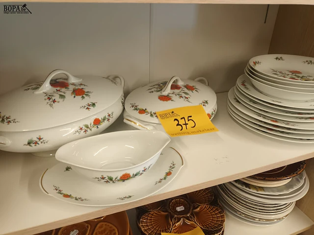 Lot 375 - vintage servies limoges. 15 stuks - afbeelding 1 van  4