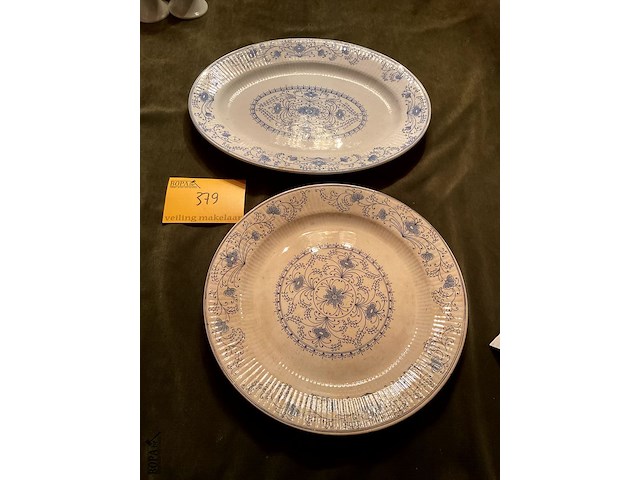 Lot 379 - saxonia borden, 2 stuks - afbeelding 1 van  4