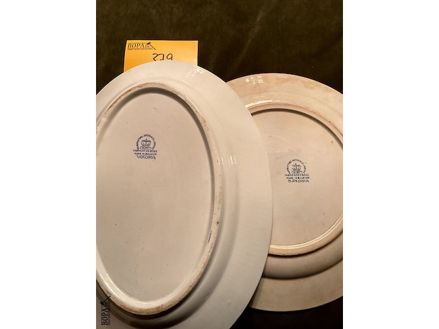 Lot 379 - saxonia borden, 2 stuks - afbeelding 4 van  4