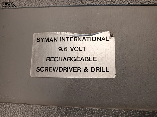 Lot 38 - accu schroevendraaier syman - afbeelding 5 van  5
