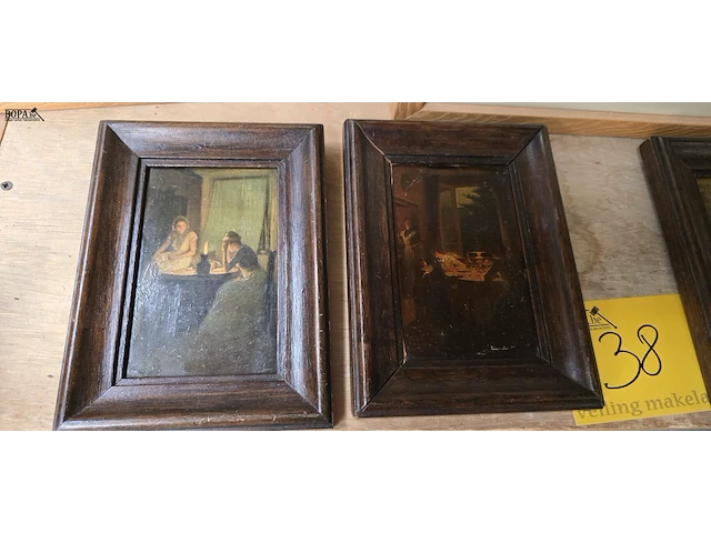 Lot 38 - set oude kadertjes en moderne kadertjes - afbeelding 2 van  5