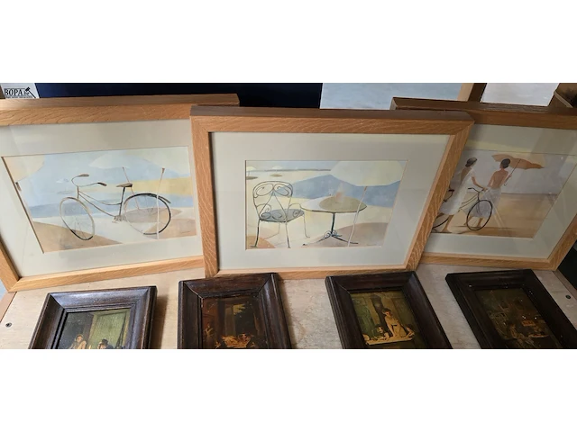 Lot 38 - set oude kadertjes en moderne kadertjes - afbeelding 5 van  5