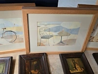 Lot 38 - set oude kadertjes en moderne kadertjes - afbeelding 5 van  5