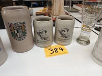 Lot 384 - bierpotten. 9 stuks - afbeelding 3 van  4