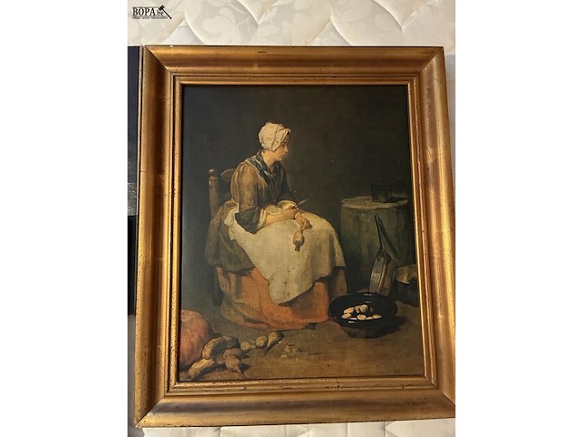 Lot 39 - kaders, 2 stuks met 2 houten omlijstingen, 4 stuks in totaal - afbeelding 3 van  4