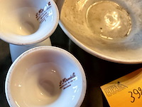 Lot 392 - schaaltje met 2 bekers l'hirondelle, 3 stuks - afbeelding 6 van  6