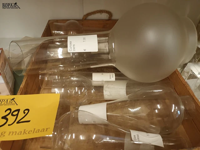 Lot 392 - windglazen en kristal. 22 stuks - afbeelding 4 van  4