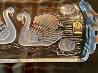 Lot 393 - verzilverde en kristallen schalen, 2 stuks - afbeelding 3 van  6