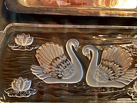 Lot 393 - verzilverde en kristallen schalen, 2 stuks - afbeelding 4 van  6