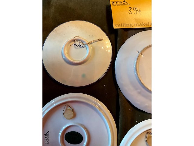 Lot 394 - hollandse bordjes delft, 4 stuks - afbeelding 5 van  5