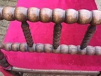 Lot 4 - antieke bobbin hoekstoel - afbeelding 4 van  6