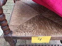 Lot 4 - antieke bobbin hoekstoel - afbeelding 5 van  6