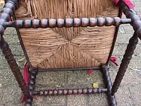Lot 4 - antieke bobbin hoekstoel - afbeelding 6 van  6