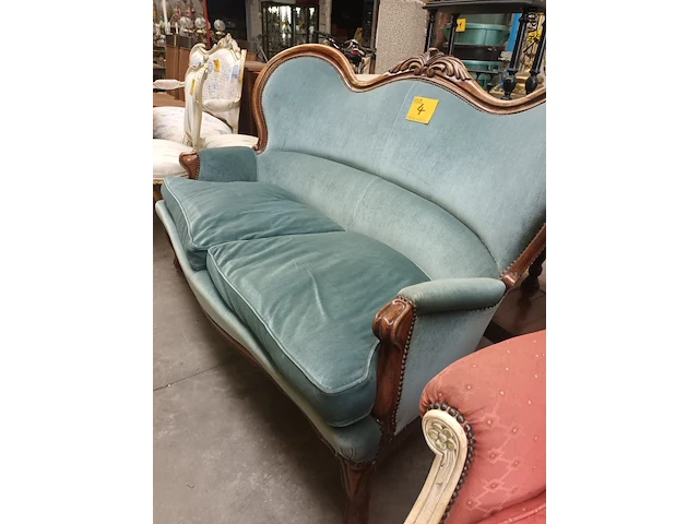 Lot 4 - antieke zetel - afbeelding 3 van  5
