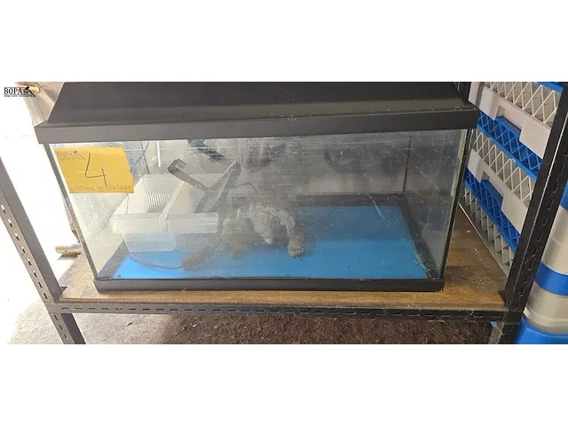 Lot 4 - aquarium met deco & pomp - afbeelding 2 van  8