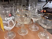 Lot 4 - bierglazen en aangebroken fles rum. 8 stuks - afbeelding 3 van  3