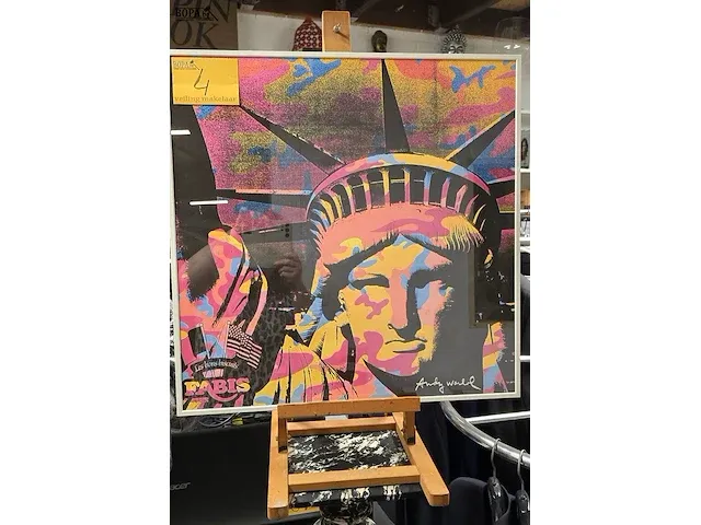 Lot 4 - litho andy warhol new york - afbeelding 1 van  5