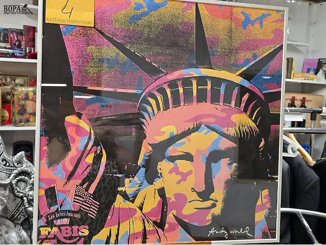 Lot 4 - litho andy warhol new york - afbeelding 2 van  5