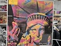 Lot 4 - litho andy warhol new york - afbeelding 2 van  5