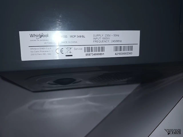 Lot 4 - microgolfoven whirlpool - afbeelding 4 van  4