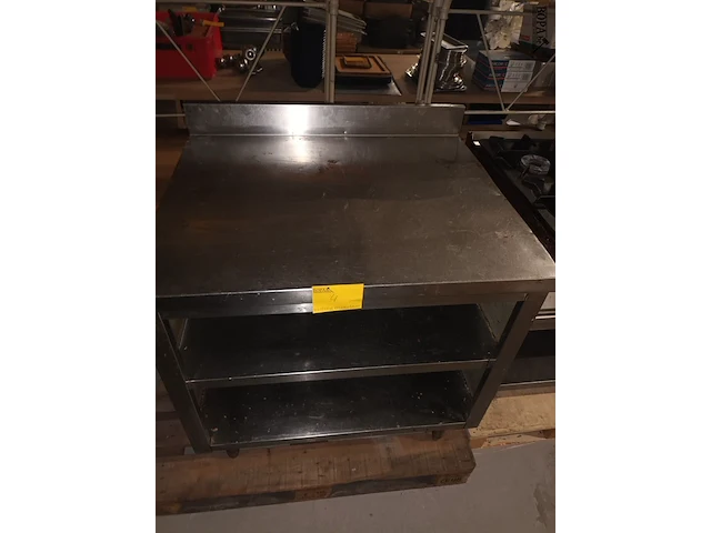Lot 4 - rvs werktafel - afbeelding 2 van  4