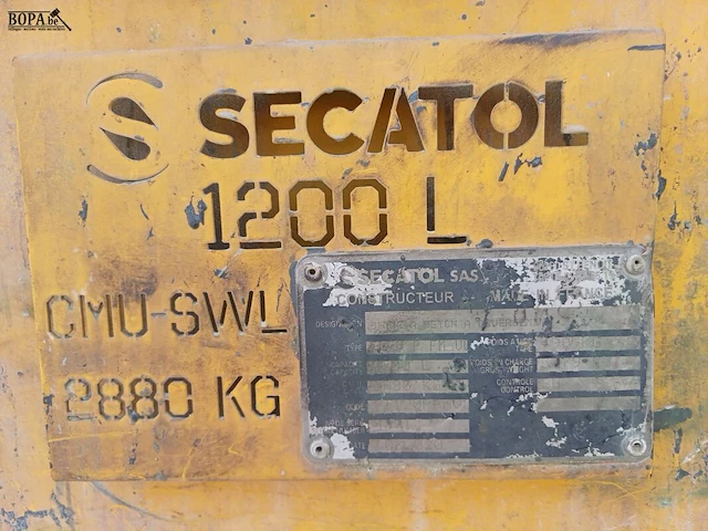 Lot 4 - secatol 1200 liter - afbeelding 2 van  6
