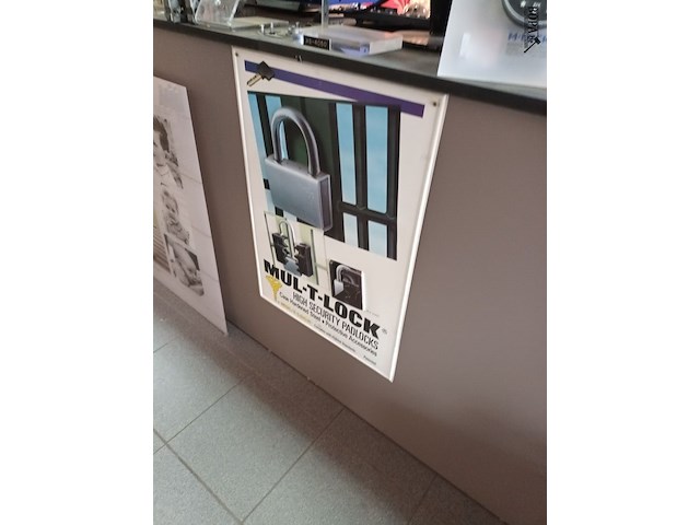 Lot 4 - wandreclame voor sloten. 11 stuks - afbeelding 5 van  6