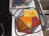 Lot 40 - plafondlamp. 2 stuks - afbeelding 1 van  3