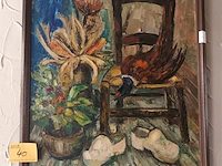 Lot 40 - schilderij met fazant - afbeelding 1 van  5